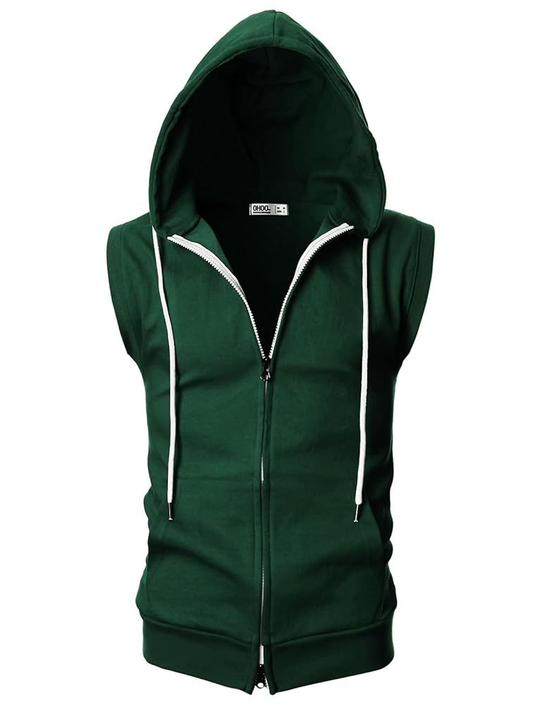 Green Sleevless Hoodie Green Sleevless Hoodie