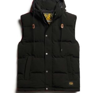 Sleevless Black Bubble Jacket