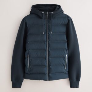 Blue Sleeveles Bubble Jacket