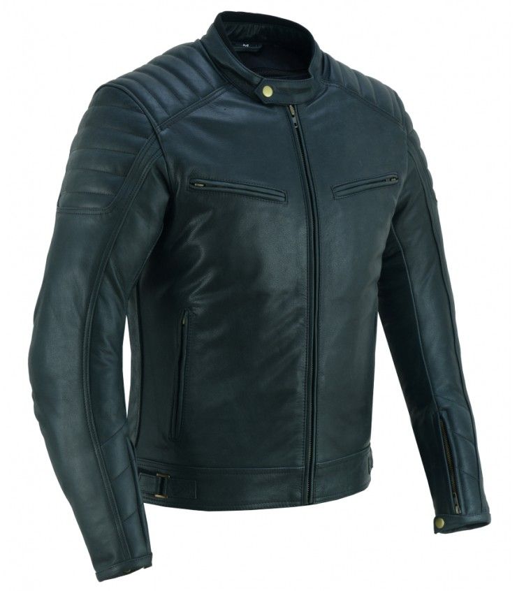 Deep Blue Leather Jacket Deep Blue Leather Jacket - Image 4