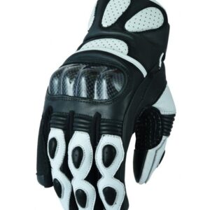 Black-n-white motorcycle gloves