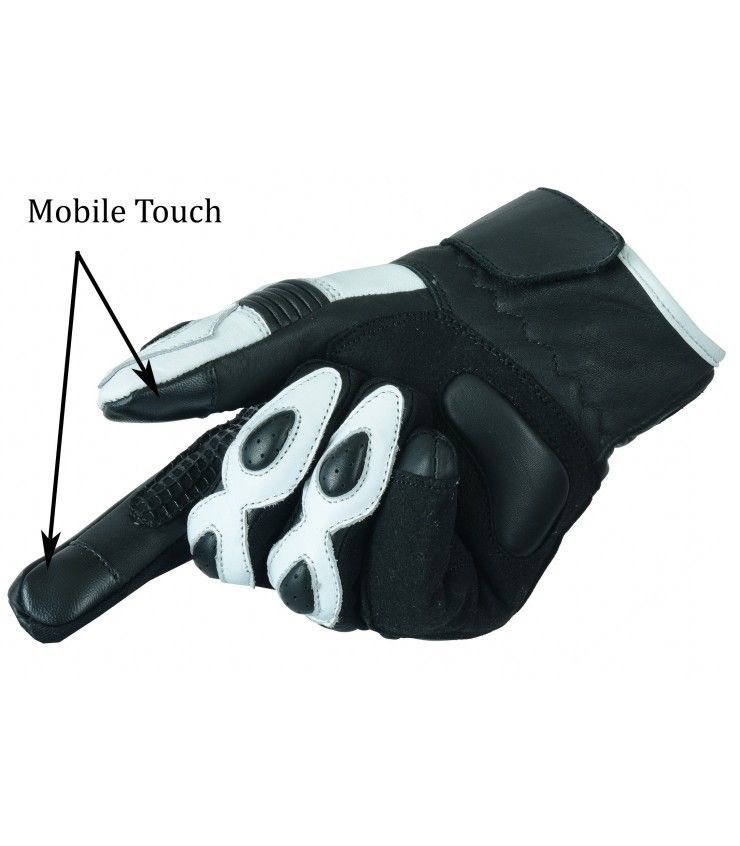 motorcycle-gloves-lvx34-2 (1) Black-n-white motorcycle gloves - Image 2