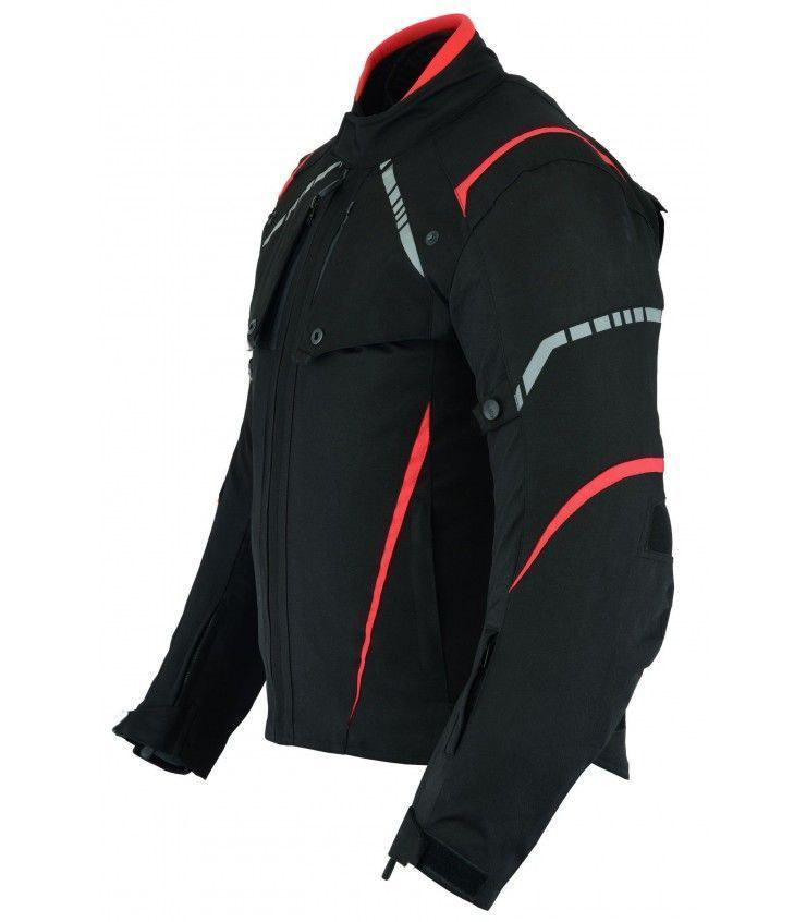 sports-jacket-lve21-1 Motorbike Jacket Black with red combo - Image 2