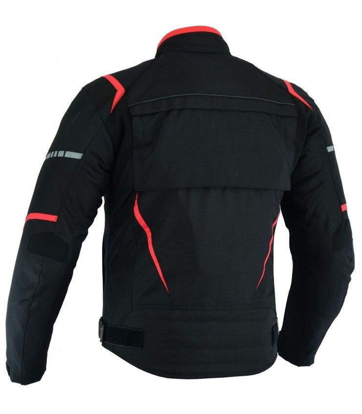 Motorbike Jacket Black with red combo Motorbike Jacket Black with red combo - Image 3